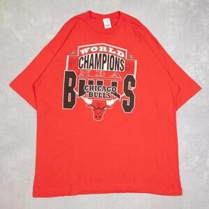 Chicago Bulls Champions Single Stitch T-Shirt Xxx- Tall Mens 1992